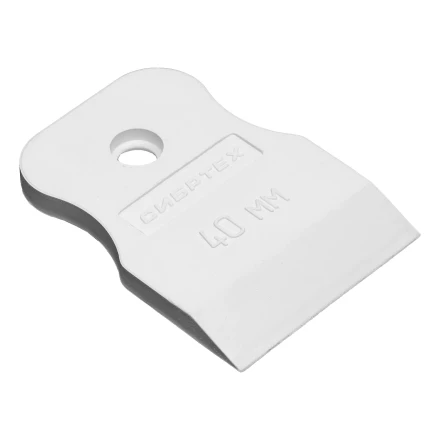 Шпатель, белая резина, 40 мм Россия Сибртех 85831 купить в Магнитогорске