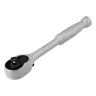 Ключ-трещотка 1/4" Gross 14050, CrV, 120 зубьев, цельнометаллический, хром купить в Магнитогорске