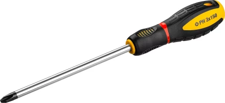 Отвертка STAYER &quot;PROFI&quot; &quot;PROTech&quot;, двухкомп рукоятка, намагниченная, Cr-Mo, PH3x150мм 25132-3-15_z02 купить в Магнитогорске