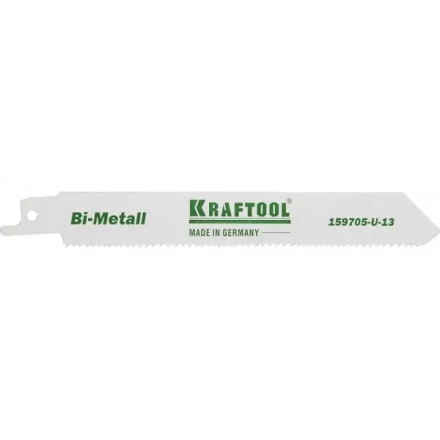 Полотно KRAFTOOL &quot;INDUSTRIE QUALITAT&quot;, S922VF, для эл/ножовки, Bi-Metall, по металлу, дереву, шаг 1,8-2,5мм, 130мм 159705-U-13 купить в Магнитогорске