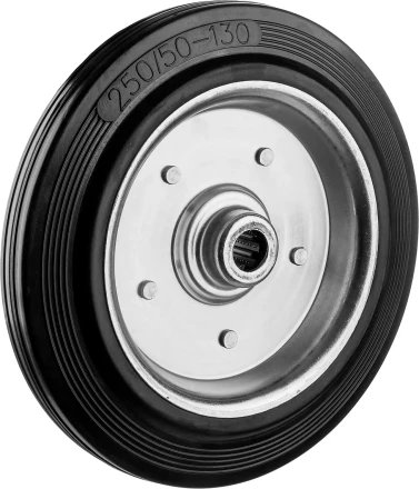 ЗУБР d 250 мм, г/п 210 кг, игольчатый подшипник, резина/металл, колесо, Профессионал (30936-250) купить в Магнитогорске