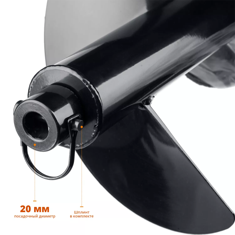 ЗУБР d 250 мм, грунт, шнек для мотобуров (7051-25) купить в Магнитогорске