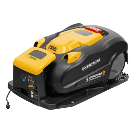 Робот-газонокосилка Grass Master 1000, ультразвуковой датчик, 3 Ач, LCD дисплей, Wi-Fi // Denzel купить в Магнитогорске