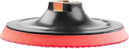 Тарелка опорная STAYER &quot;MASTER&quot; пластиковая для УШМ на липучке, полиуретановая вставка, d=125 мм, М14 35744-125 купить в Магнитогорске