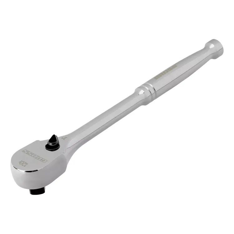 Ключ-трещотка 3/8" Gross 14051, CrV, 120 зубьев, цельнометаллический, хром купить в Магнитогорске