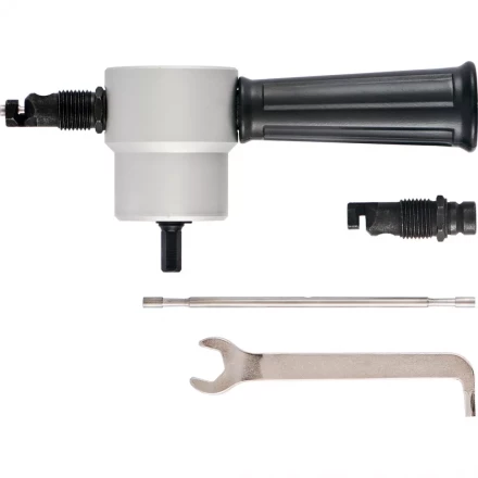 Насадка на дрель для резки листового металла до 1,8 мм металлический кейс СИБРТЕХ артикул 78303 купить в Магнитогорске