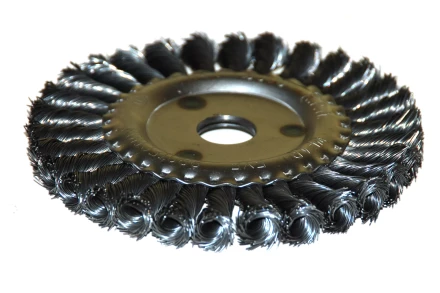 Щетка для УШМ Ф222/125 мм дисковая сталь витая 51584 купить в Магнитогорске