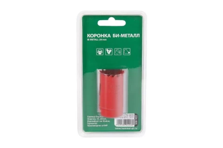 Коронка биметаллическая HAMMER Ф29х38мм 5/8&quot; BiMETALL (224-005) купить в Магнитогорске