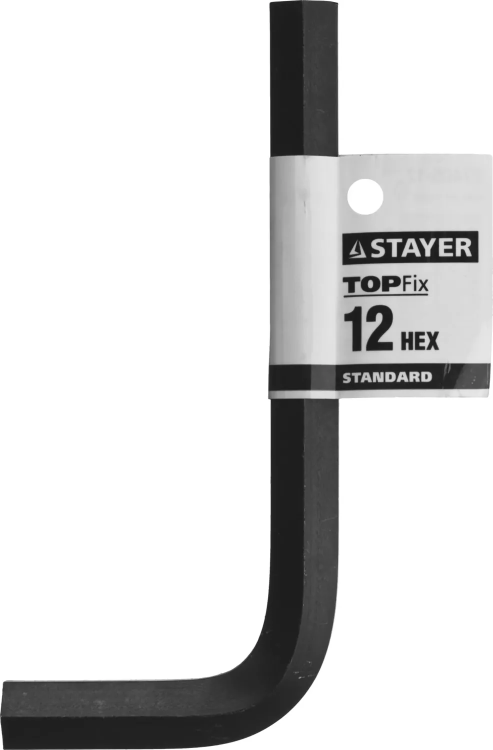 Ключ имбусовый STAYER "STANDARD", сталь, черный, 12мм 27405-12 купить в Магнитогорске