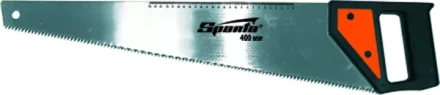 Ножовка по дереву 450 мм 5-6 TPI каленый зуб линейка пластиковая рукоятка SPARTA 232335 купить в Магнитогорске