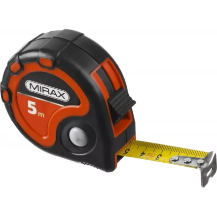 Рулетка MIRAX, 3 стопора, двухкомпонентный пластиковый корпус, 5мх25мм 34013-05-25 купить в Магнитогорске