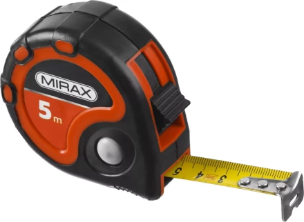 Рулетка MIRAX, 3 стопора, двухкомпонентный пластиковый корпус, 5мх25мм 34013-05-25 купить в Магнитогорске