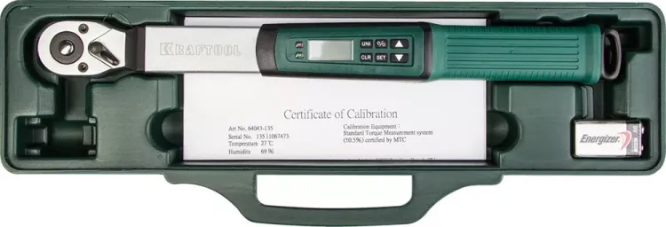 Электронный динамометрический ключ "DIGITAL" 3/8", 10 - 135 Нм, KRAFTOOL 64043-135 64043-135 купить в Магнитогорске