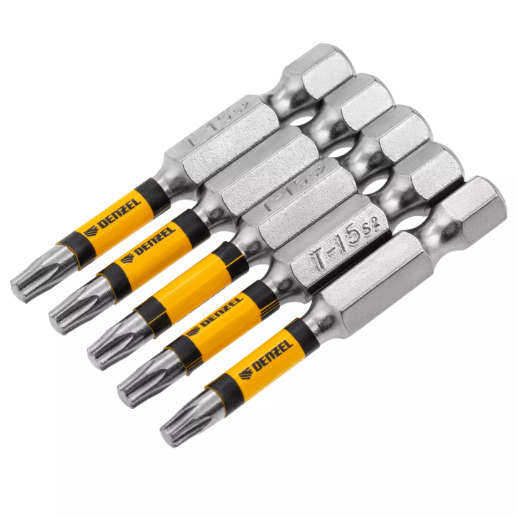 Бита T15x50, 5 шт. Denzel 7711319 купить в Магнитогорске