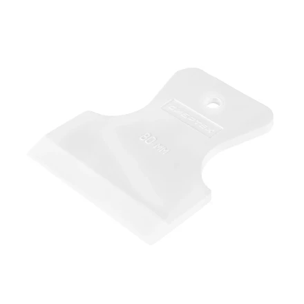 Шпатель, белая резина, 80 мм Россия Сибртех 85833 купить в Магнитогорске