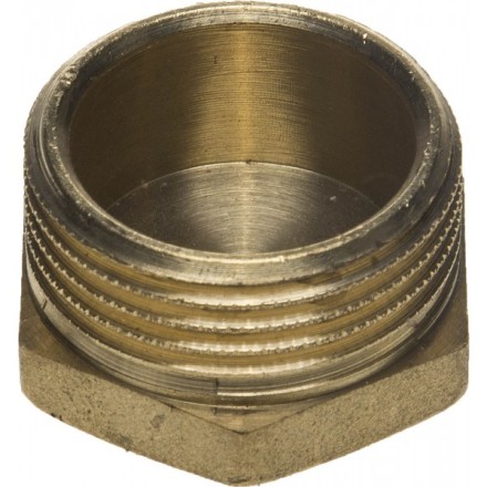 Заглушка GENERAL FITTINGS латунь, 6-ти гранная головка, наружная резьба, 1&quot; 51098-S-1 купить в Магнитогорске