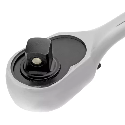 Ключ-трещотка 1/2&quot; Gross 14052, CrV, 120 зубьев, цельнометаллический, хром купить в Магнитогорске