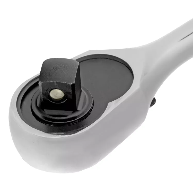 Ключ-трещотка 1/2" Gross 14052, CrV, 120 зубьев, цельнометаллический, хром купить в Магнитогорске