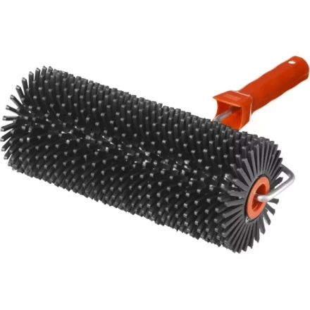 Валик игольчатый ЗУБР &quot;МАСТЕР&quot; по бетону в сборе, пластмассовые иглы 27мм, 105х240мм 03954-24 купить в Магнитогорске