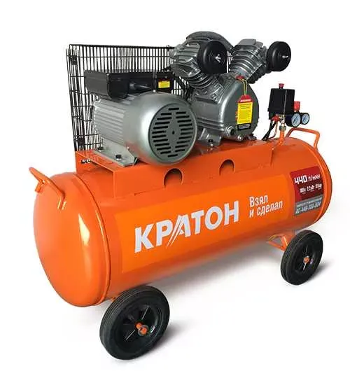 Компрессор масляный поршневой ременной Кратон AC-440-100-BDV 3 01 01 040 купить в Магнитогорске