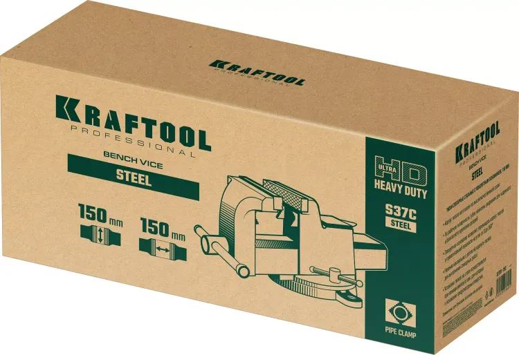Тиски KRAFTOOL STEEL стальные 32701-150 купить в Магнитогорске