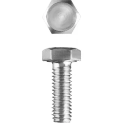 Болт ЗУБР "МАСТЕР" с шестигранной головкой, ГОСТ 7798-70, класс прочности 5.8, оцинкованный, M5x14мм, 5кг 303080-05-014