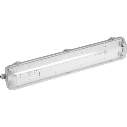 Светильник СВЕТОЗАР пылевлагозащищенный для люминесцентных ламп, Т8, IP65, G13, 2х18Вт 57610-2-18 купить в Магнитогорске