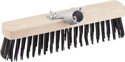 Щетка GRINDA &quot;EURO&quot; уличная без ручки, буковая колодка, мет щетина, с металлическим держателем для черенка, 30см 39196-30 купить в Магнитогорске
