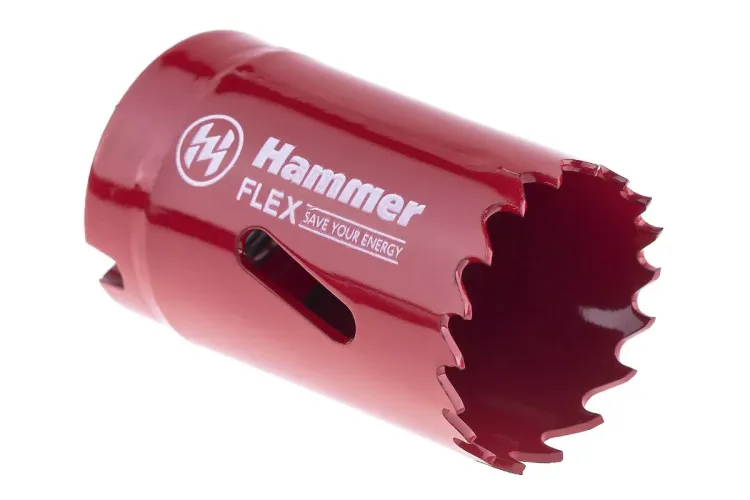 Коронка биметаллическая HAMMER Ф32х38мм 5/8" BiMETALL (224-006) купить в Магнитогорске