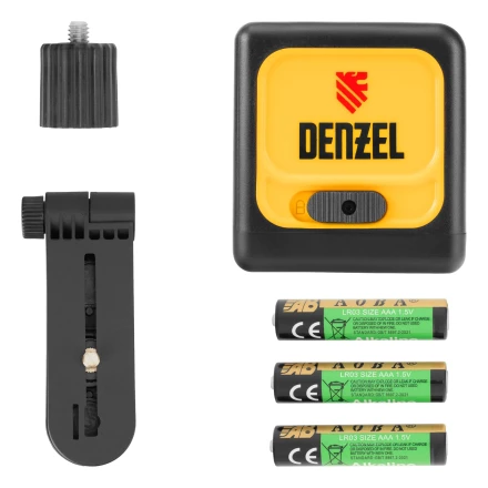 Лазерный уровень DQB, 30 м, зеленый луч, батарейки, сумка// Denzel 35016 купить в Магнитогорске