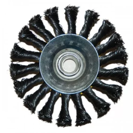 Щетка для УШМ дисковая выгнутая М14/115 мм, ст.витая 1/60 51572 купить в Магнитогорске