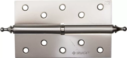 Петля дверная разъемная ЗУБР &quot;ЭКСПЕРТ&quot;, 1 подшипник, цвет мат. никель (PN), правая, с крепежом, 125х75х2,5мм,2шт 37605-125-4R купить в Магнитогорске