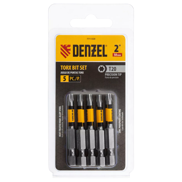 Бита T20x50, 5 шт. Denzel 7711320 купить в Магнитогорске