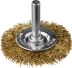 DEXX. Щетка дисковая для дрели, витая стальная латунированная проволока 0,3мм, 50мм 35110-050 купить в Магнитогорске