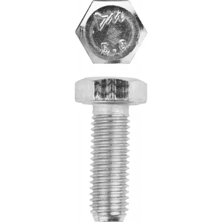 Болт ЗУБР &quot;МАСТЕР&quot; с шестигранной головкой, ГОСТ 7798-70, класс прочности 5.8, оцинкованный, M12x30мм, 5кг 303080-12-030 купить в Магнитогорске