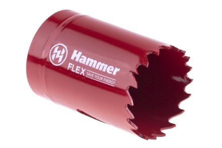 Коронка биметаллическая HAMMER Ф35х38мм 5/8&quot; BiMETALL (224-007) купить в Магнитогорске