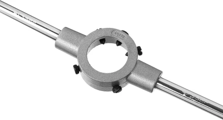 Плашкодержатель ЗУБР &quot;ЭКСПЕРТ&quot; с центривочными и прижимными винтами, 45х18мм для М16 -М18-М20-G1/2, L - 450мм 28143-45 купить в Магнитогорске