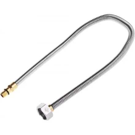 Подводка ЗУБР &quot;ЭКСПЕРТ&quot; сильфонная из нержавеющей стали, для смесителя, укороченная, г/ш (гайка-штуцер), 1/2&quot;, 0,5м 51012-050 купить в Магнитогорске