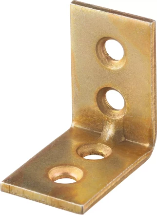 ЗУБР УМ-2.0, 25 x 25 x 17 x 2 мм, желтый цинк, узкий мебельный уголок (31031-25) купить в Магнитогорске