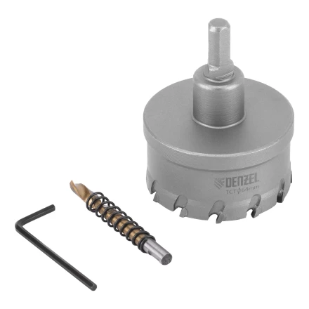 Коронка по металлу твердосплавная, 64 мм Denzel 724018 купить в Магнитогорске