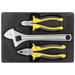 Набор STAYER Губцевые &quot;CHROMAX&quot; в пласт. боксе, 3 предмета 22703-H3