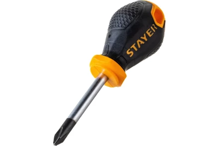 Отвертка STAYER &quot;MASTER&quot;, двухкомпонентная рукоятка, магнитный наконечник, &quot;STUBBY&quot; ( бочка ), PH2x38мм 2510-38-2_z03 купить в Магнитогорске