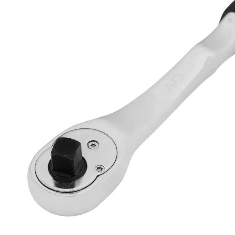 Ключ-трещотка 3/8" Gross 14054, CrV, 90 зубьев, усиленный, хром купить в Магнитогорске