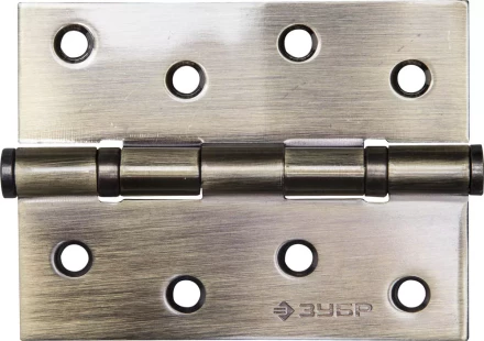 Петля универсальная ЗУБР &quot;ЭКСПЕРТ&quot;, 2 подшипника, цвет латунь (PB), с крепежом, 100х75х2,5мм, 2 шт 37601-100-1 купить в Магнитогорске