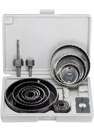 Набор кольцевых пил по дереву 19-127 мм 12 предметов MATRIX 70472 купить в Магнитогорске