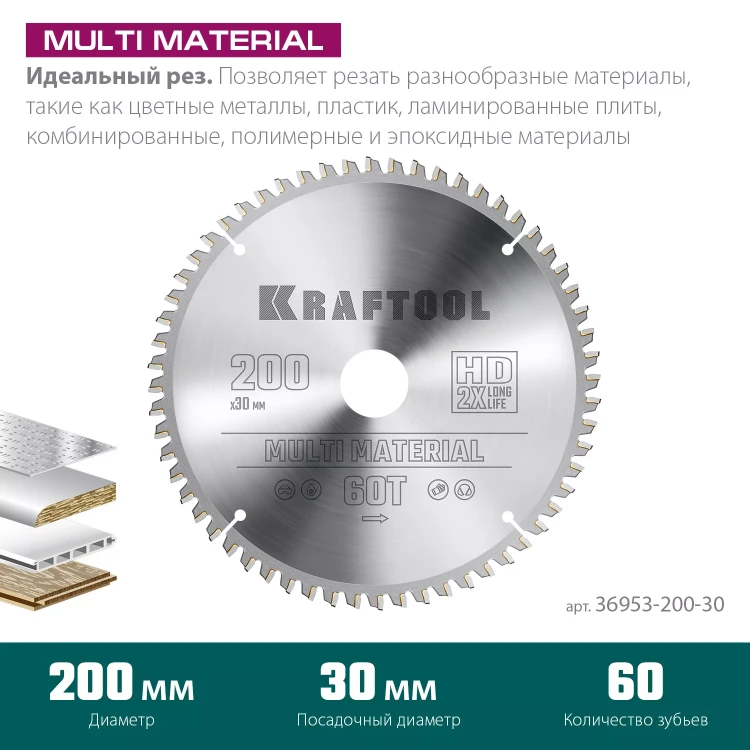 Диск пильный Multi Material, повышенный ресурс 36953-200-30 купить в Магнитогорске
