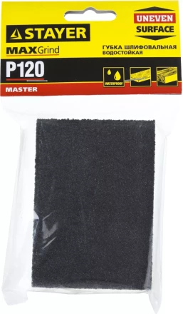 Губка шлифовальная STAYER &quot;MASTER&quot; четырехсторонняя, зерно - оксид алюминия, Р120; 100 x 68 x 26 мм. 3560-1_z01 купить в Магнитогорске