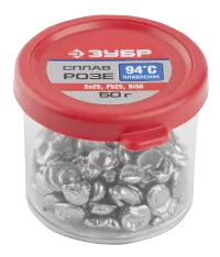 Сплавы РОЗЕ (Sn25Pb25Bi50) серия Без серии