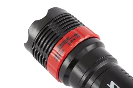 Фонарь бытовой пластик 1W LED ремешок зум 3 режима 100% - 50% - стробоскоп 3хААА Stern 90570 купить в Магнитогорске