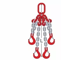 Строп цепной четырехветвевой 4СЦ 4 т L=1.8 м 8 кл с укоротителями купить в Магнитогорске